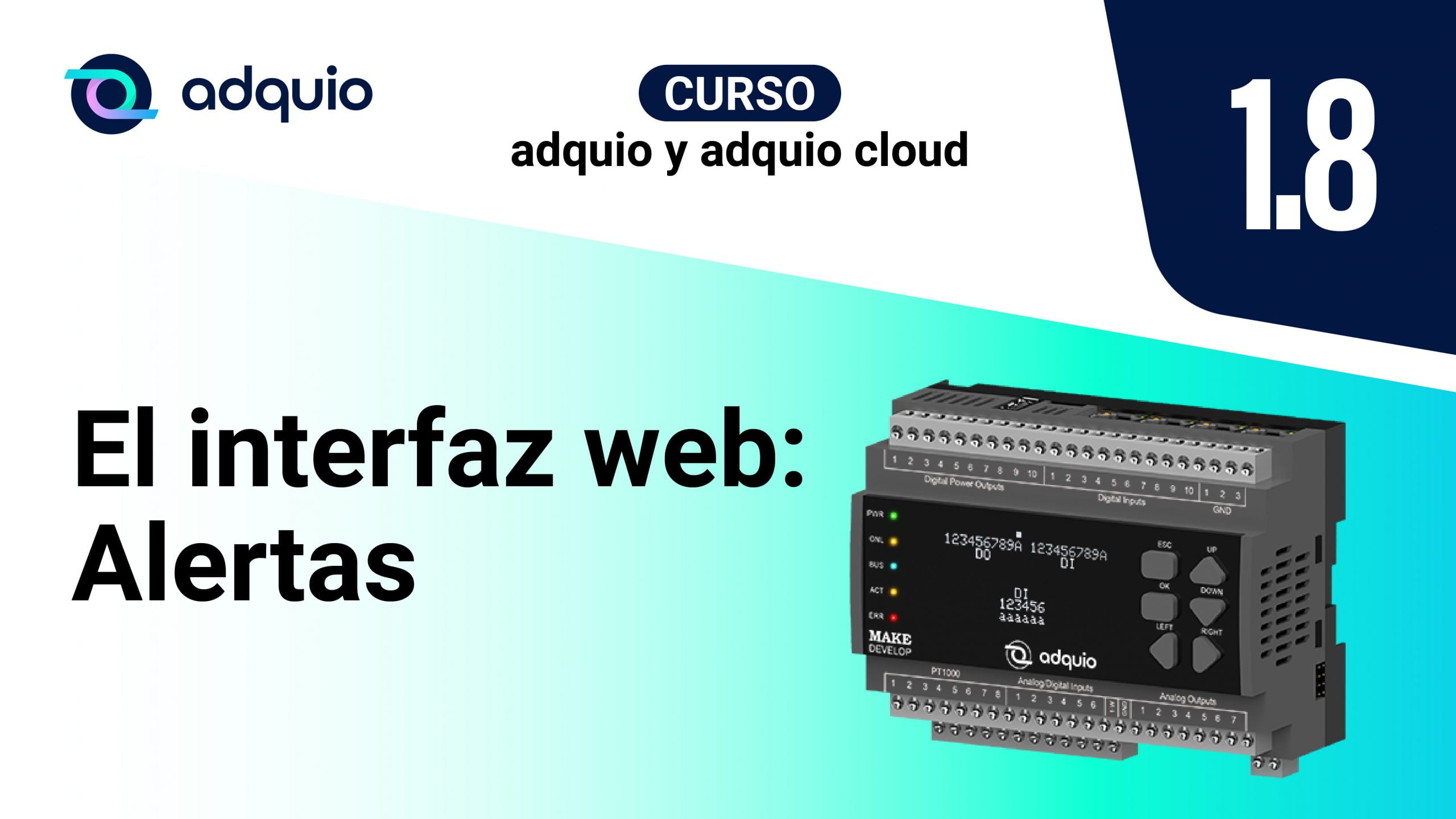 Curso adquio: Interfaz web, Alertas