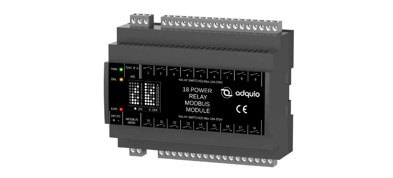 configuración para adquio 18 relay module