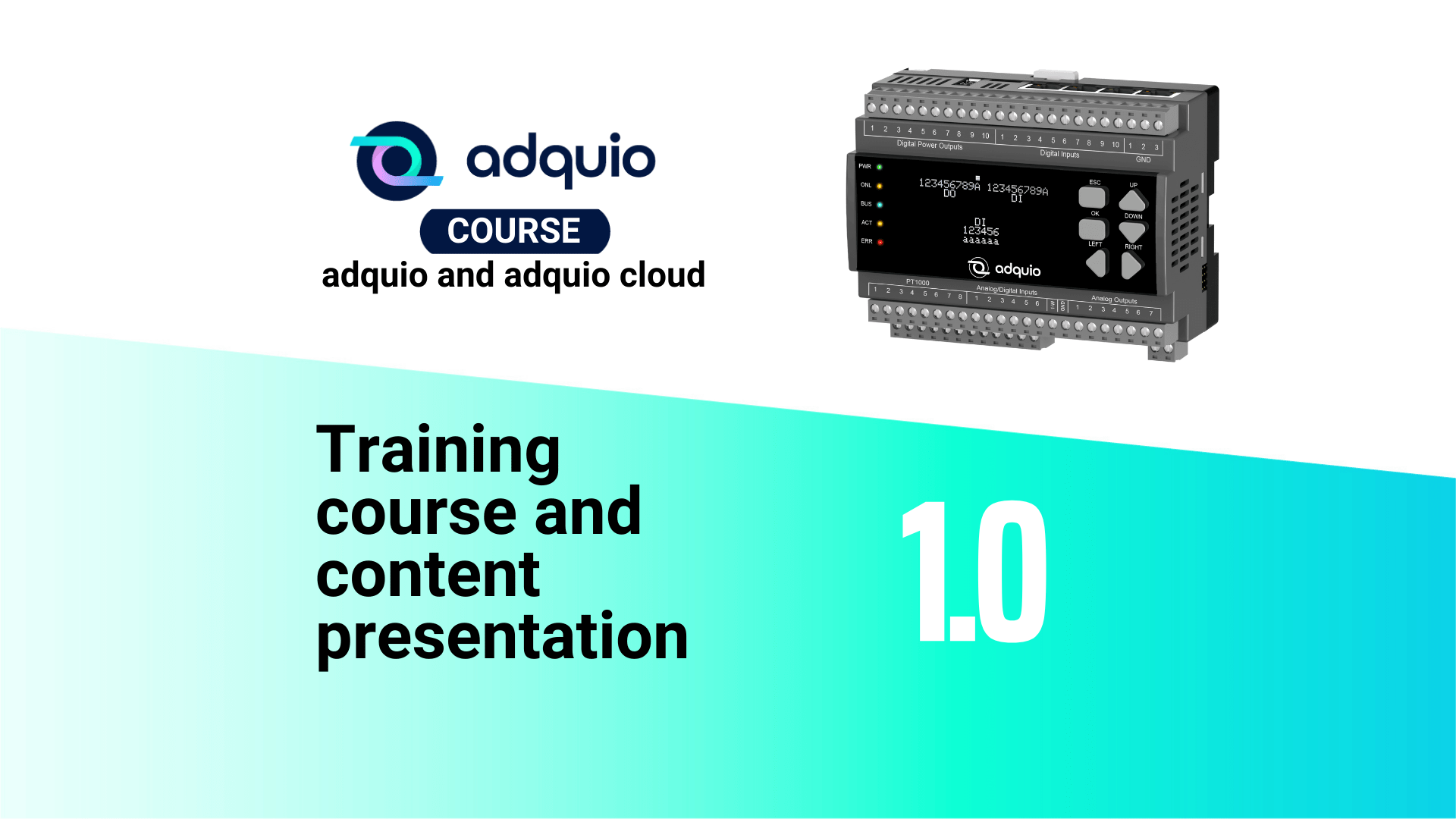 Adquio training videos in English