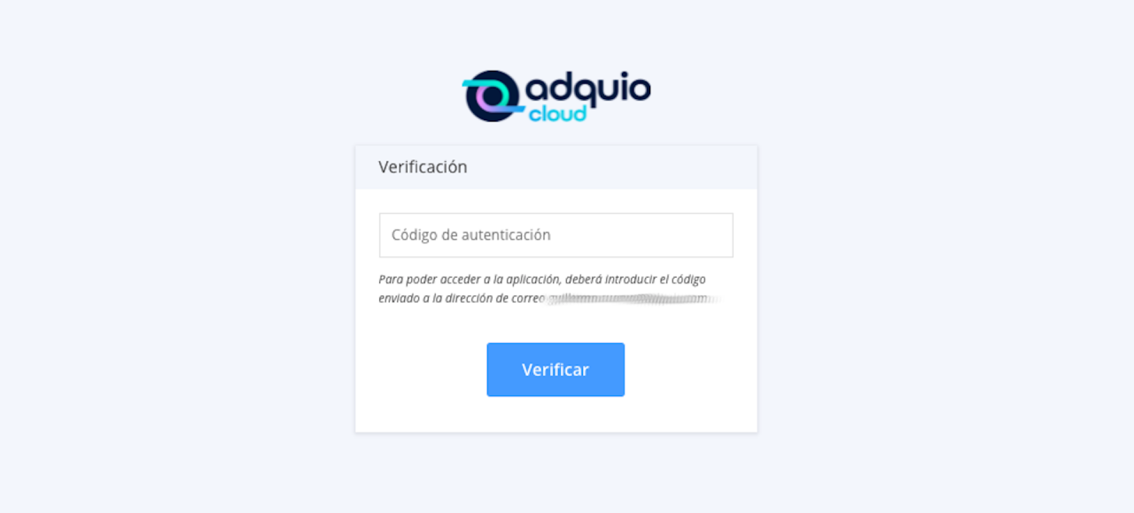 Adquio Cloud ahora con verificacion de doble factores