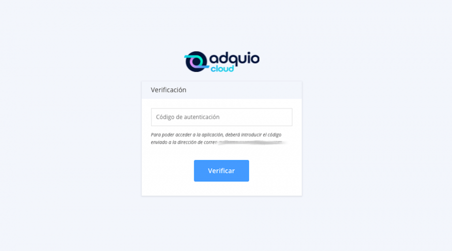 Adquio Cloud ahora con verificacion de doble factores