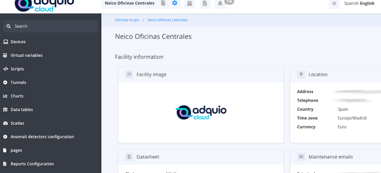 Adquio Cloud en inglés