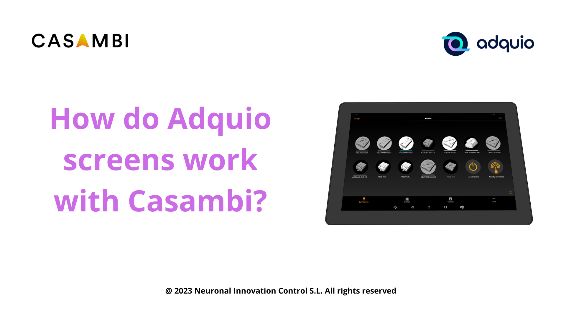 How Adquio helps you in your Casambi facilities