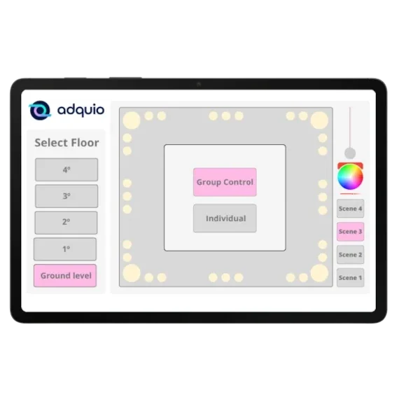 Galaxy Tab 7 pro running Adquio APP