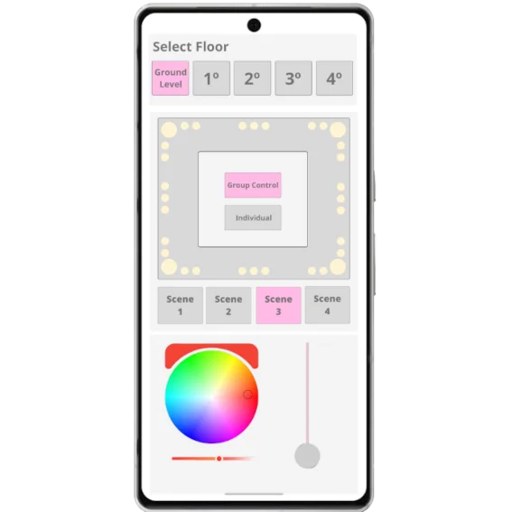 Galaxy 7 Pro running Adquio APP