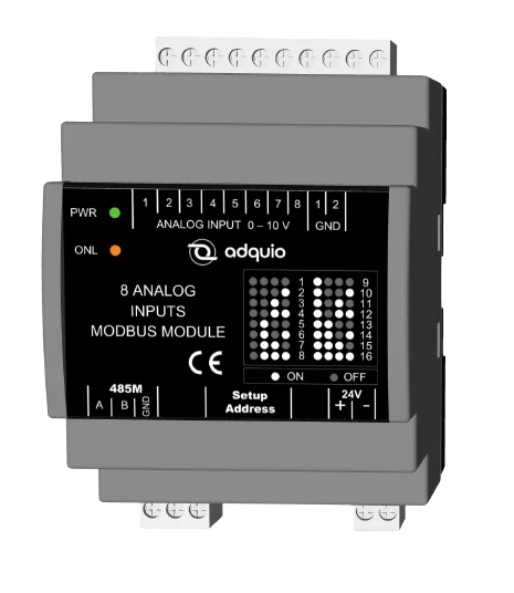Adquio 8 Analog Inputs modbus module Main alpha