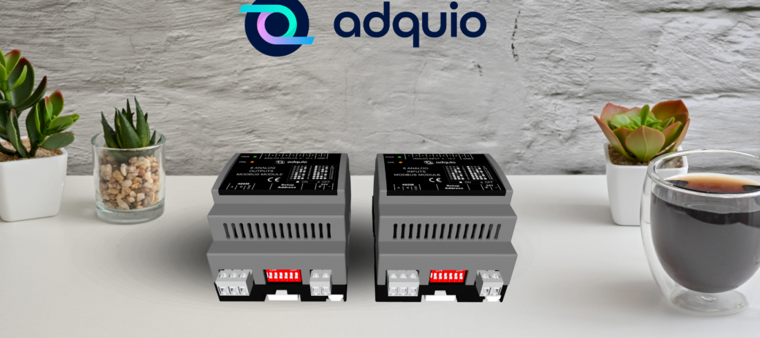 adquio 8 analog input-output over a table