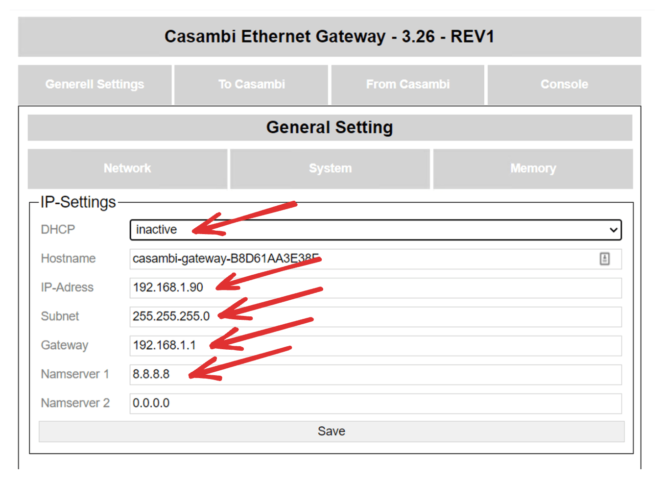 Configuring Lithernet Gateway