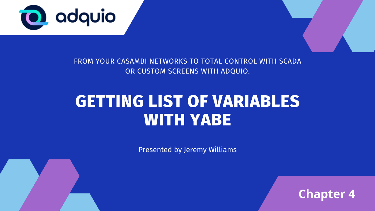 Chapter 4 - Getting list of variables with Yabe