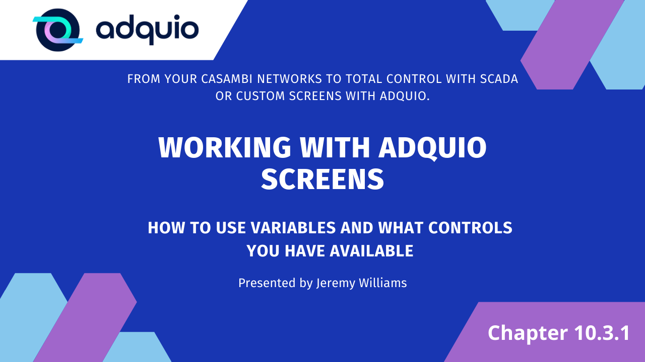 Chapter 10.3.1 - Basic elements to design your dashboards in Adquio Screens.