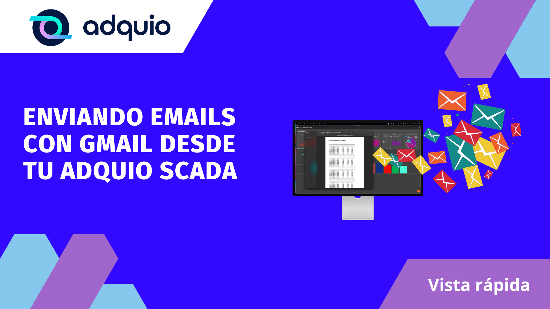 Automatiza el Envío de Correos con Adquio SCADA