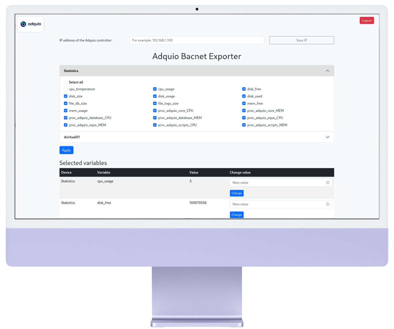 Software Adquio BACnet Exporter