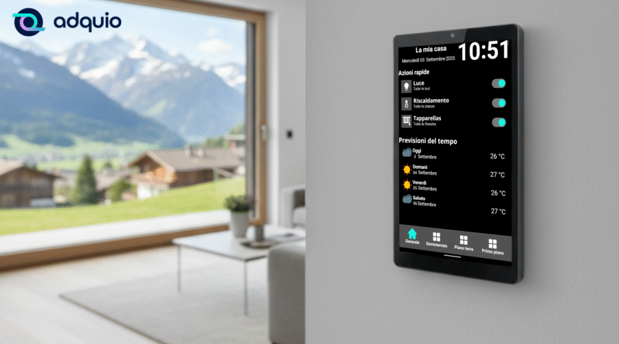 Adquio Wall Screen 8 custom UI