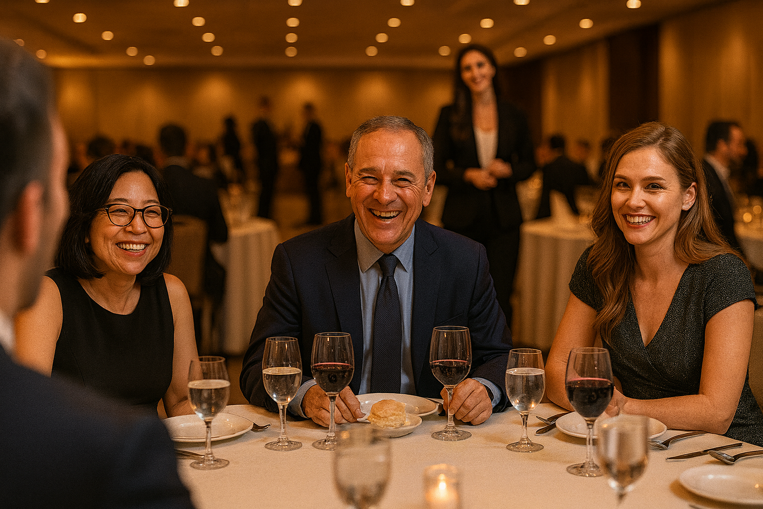 Cena de gala en hotel