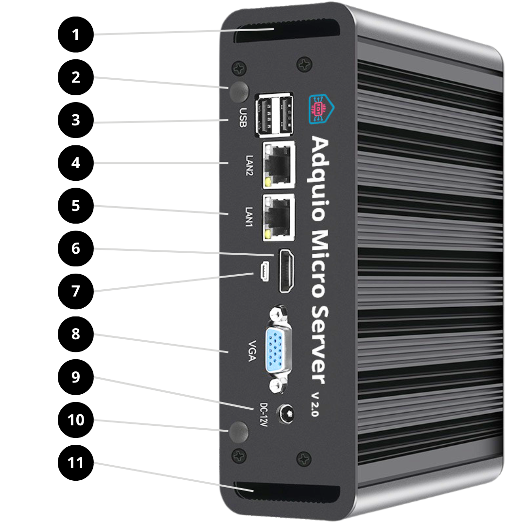 Adquio Micro Server 2.0 Front