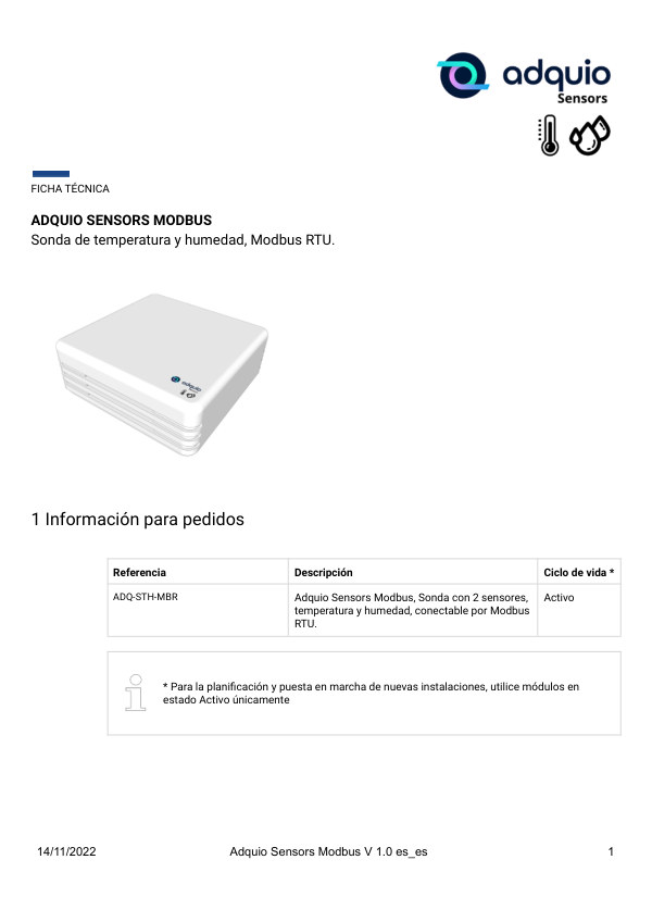 Primera página — Adquio Sensors