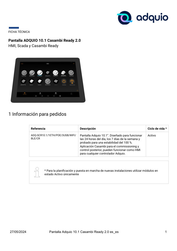 Primera página — Adquio Screen 10.1″
