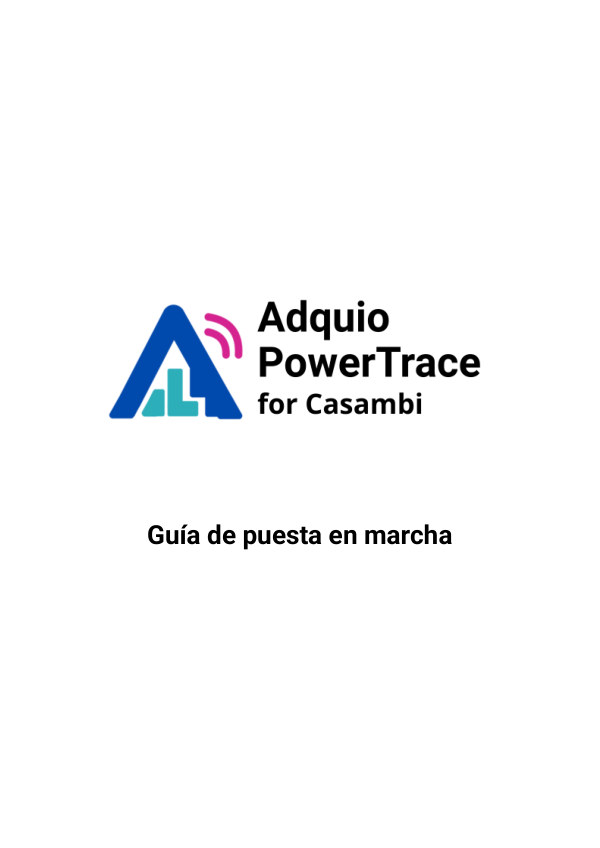 Primera página — Adquio PowerTrace for Casambi