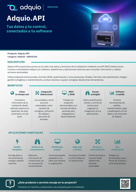 Adquio.API · Portada del catálogo
