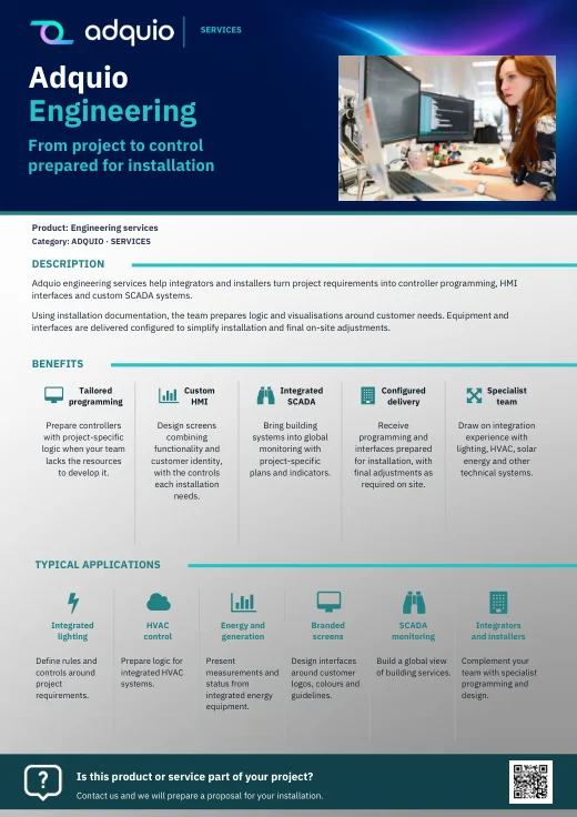Servicio de ingeniería · Brochure cover
