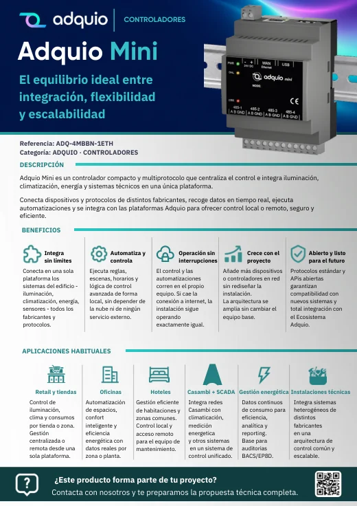 Adquio Mini · Portada del catálogo