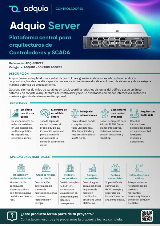 Adquio Server · Portada del catálogo