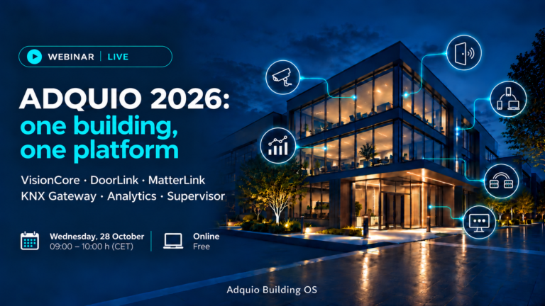 ADQUIO 2026 webinar: one building, one platform. 28 October, 09:00 CET.