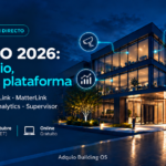Webinar ADQUIO 2026: un edificio, una sola plataforma. 27 de octubre, 16:00 CET.